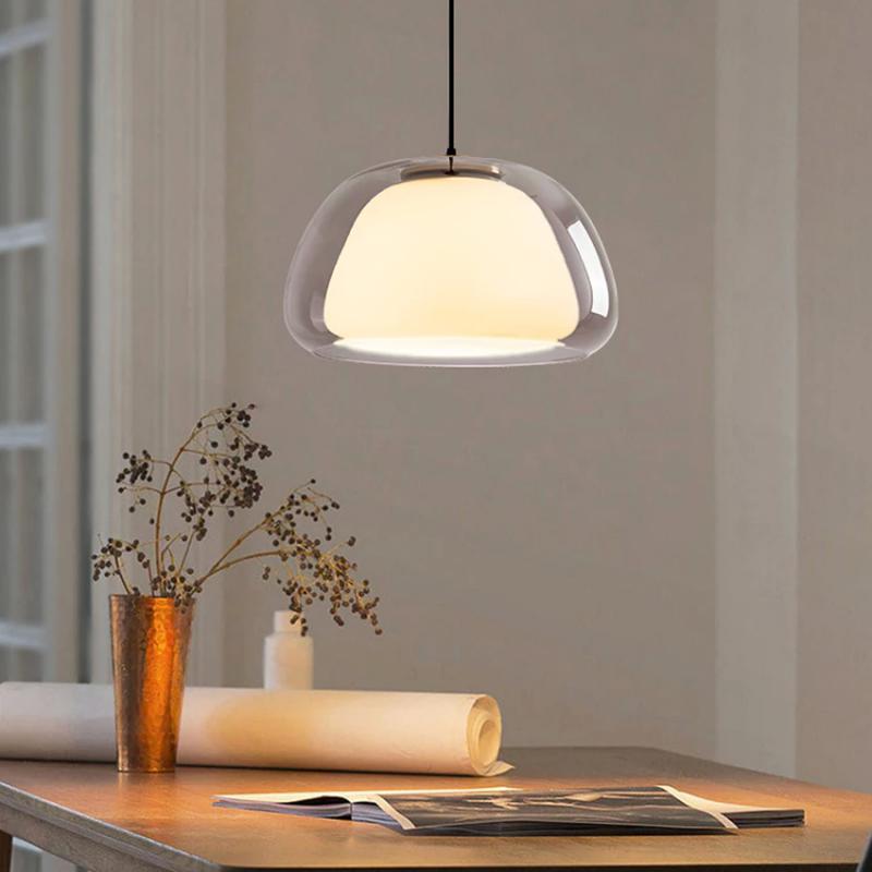 Interior Design Hall - Danimarkalı Tasarımcı Restoran Cam Avize Basit