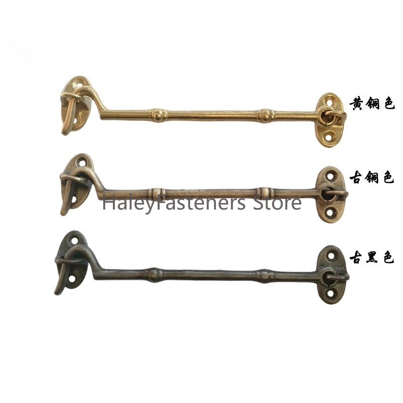Antique Brass Hook - Pirinç Pencere Kolu Bakır Rüzgar Mandalı