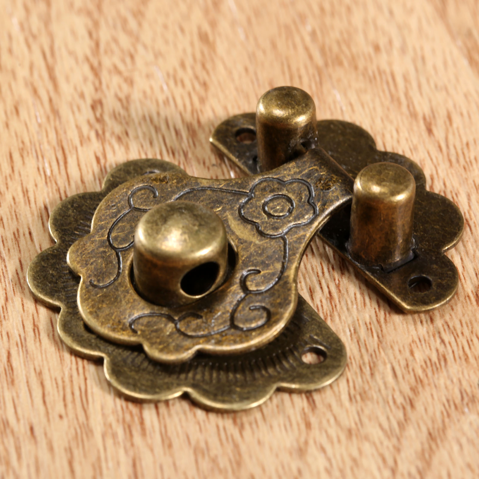 Antique Brass Hook - Antik bronz Hasps kilit dekoratif takı