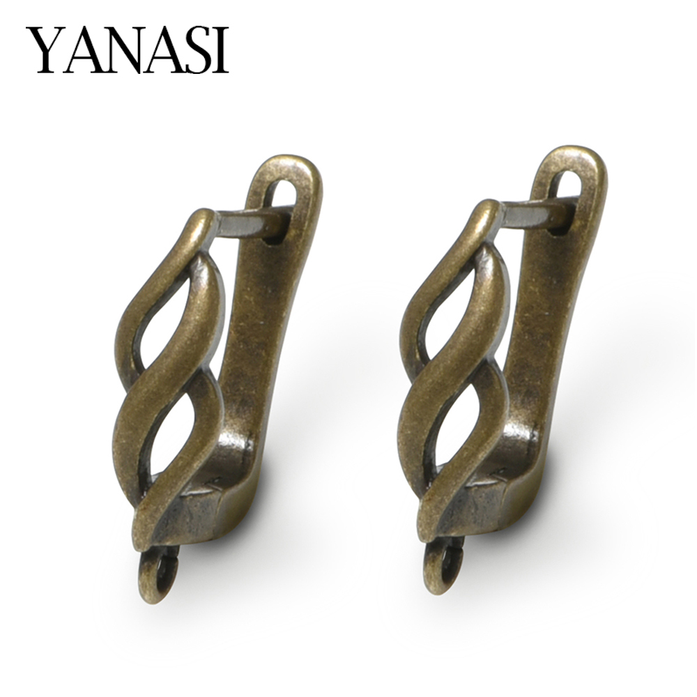 Antique Brass Hook - YANASI 2026 Yeni 1 Çift Küpe