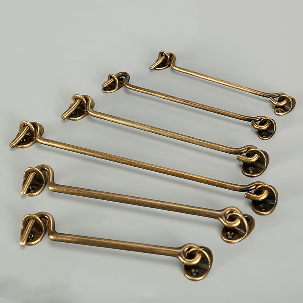 Antique Brass Hook - Pirinç Antik Pencere Kancası Kilit/Vida Kilidi