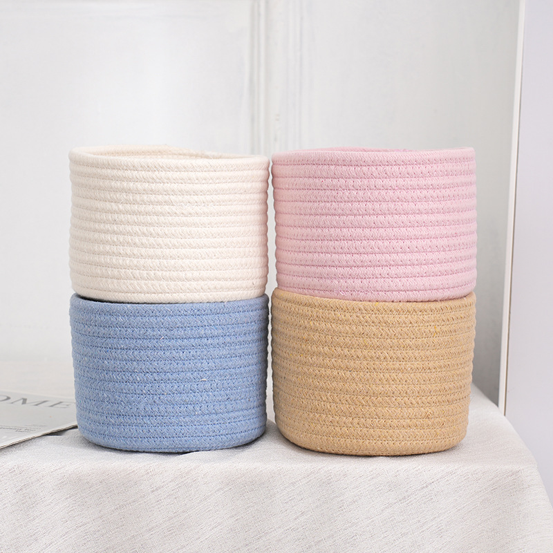 El yapımı dokuma pamuk halat d - Woven Basket Set incelemesi ve fiyatı