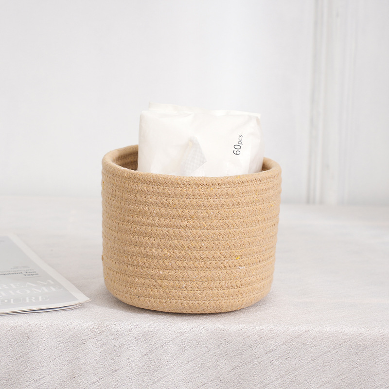 El yapımı dokuma pamuk halat d - Woven Basket Set incelemesi ve fiyatı