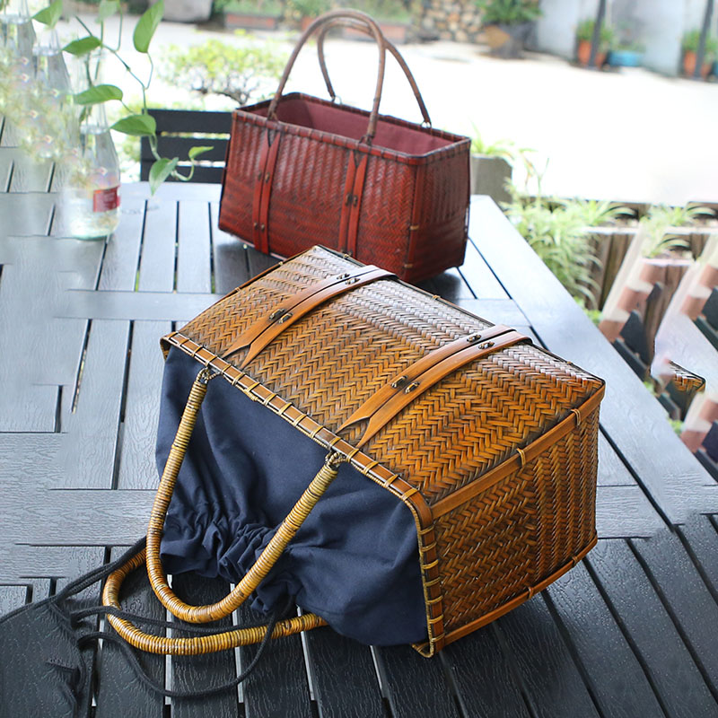Kadın Çanta Lüks Tasarımcı Dok - Woven Basket Set incelemesi ve fiyatı