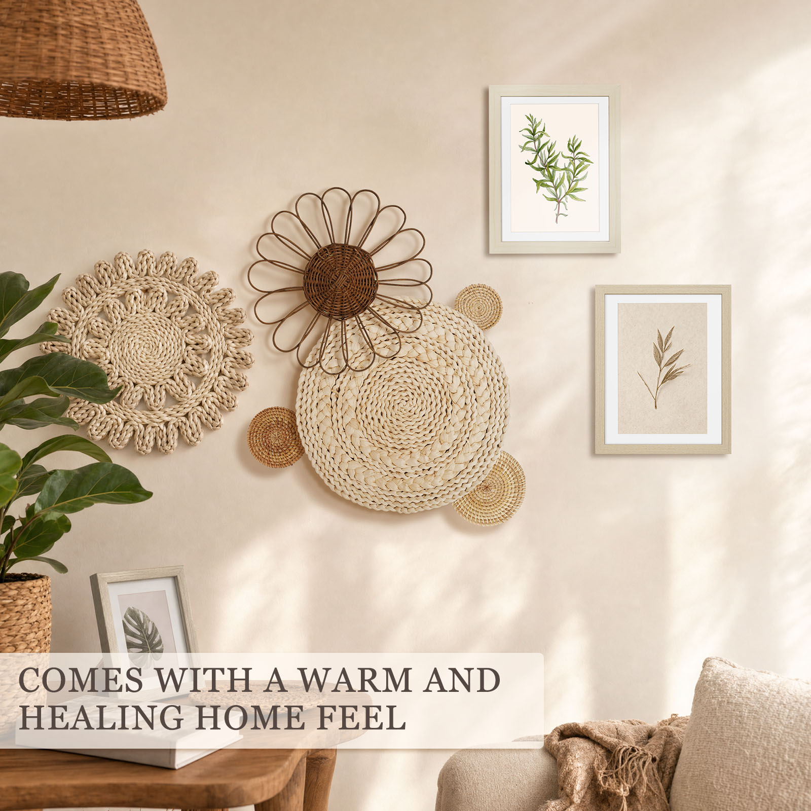 Boho Duvar Sepeti Deniz Çimi H - Woven Basket Set incelemesi ve fiyatı