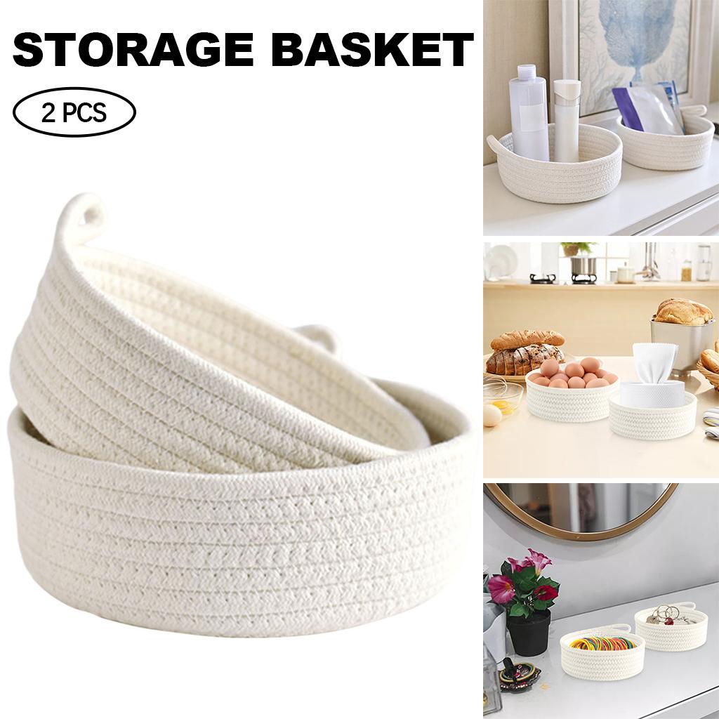 Küçük Sepet Dokuma Pamuk İp Se - Woven Basket Set incelemesi ve fiyatı