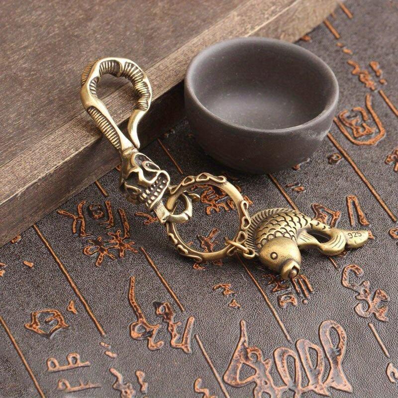 1 adet katı pirinç anahtarlık  - Antique Brass Hook incelemesi ve fiyatı
